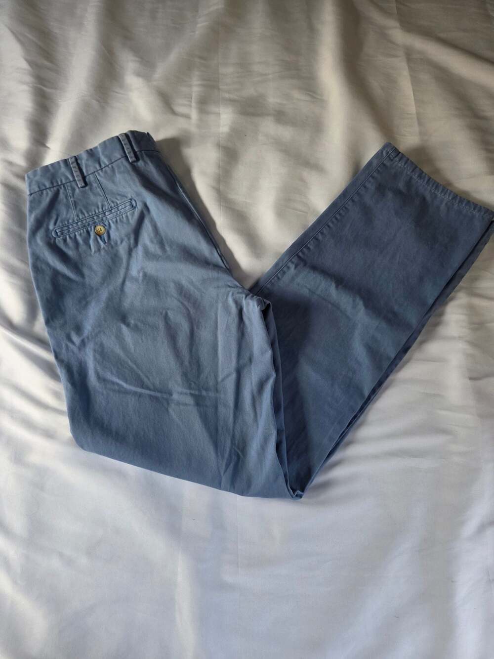 Peter Millar Blue 100% Genuine Pima Cotton Chino Pants Size 35